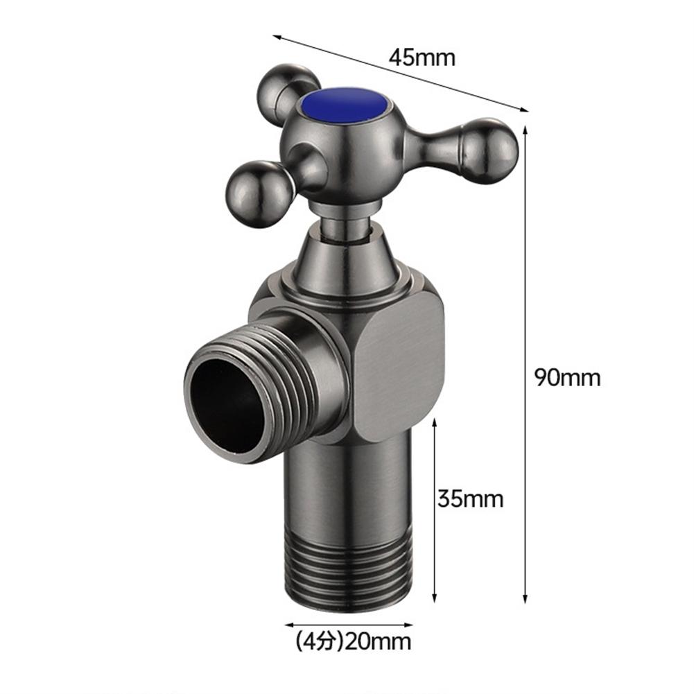 Brass Hot Cold Inlet Valve Toilet Angle Valve Triangle Valve For Bathroom Sink Water Heater Stop Valve Bathroom Accessories
