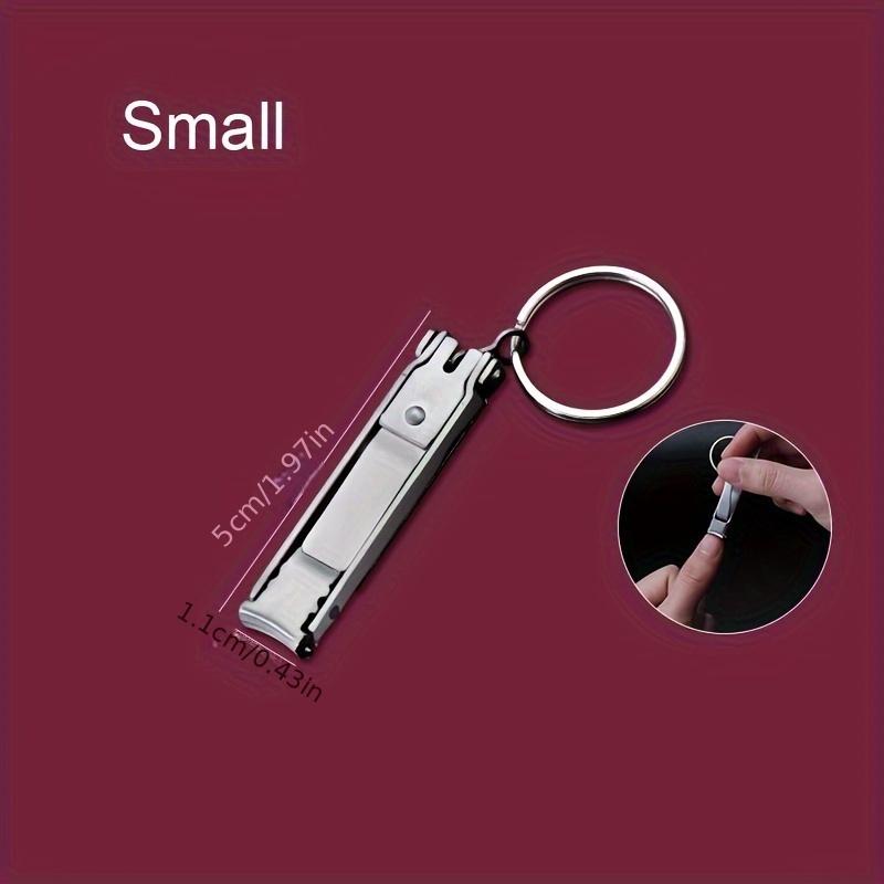 1pc Foldable Ultra-Thin Portable Stainless Steel Nail Toe Cutter, Trimmer Scissor Manicure Pedicure Tool Fingernail Clipper