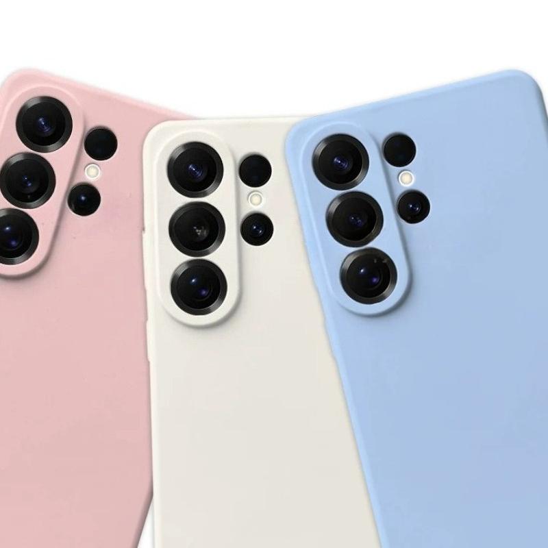 Luxury Original Liquid Silicone 1:1 Phone Case For Samsung Galaxy S23 FE S24 Plus S25 S26 Ultra Anti-drop Protect Cover with box