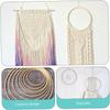 9 Pcs Bamboos Floral Hoops Wooden Wreath Rings Dream Catcher Hoops for Wall Hangings