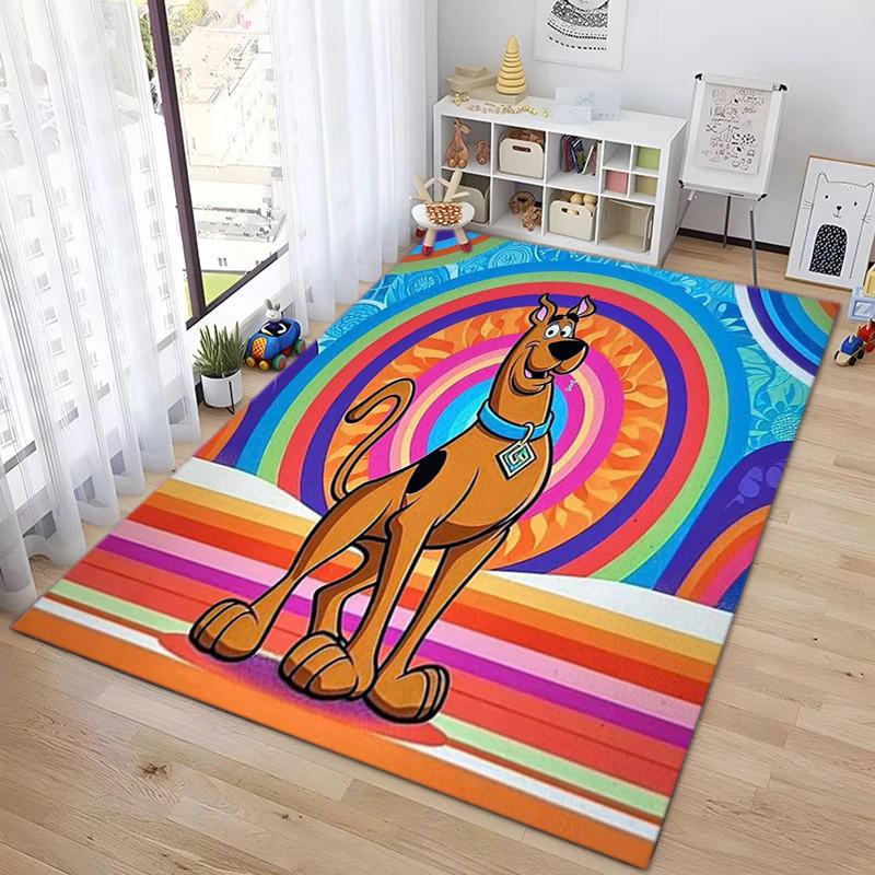 Halloween cartoon comedy adventure movie Scooby-Doo carpet is suitable for living room and bedroom doormats office balcony decorative carpet V3