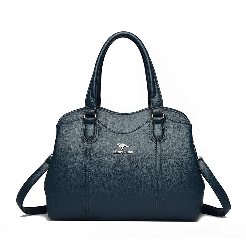 

Сумка через плечо, Женская одноплечевая сумка и Многослойная сумочка для женщин среднего возраста синий