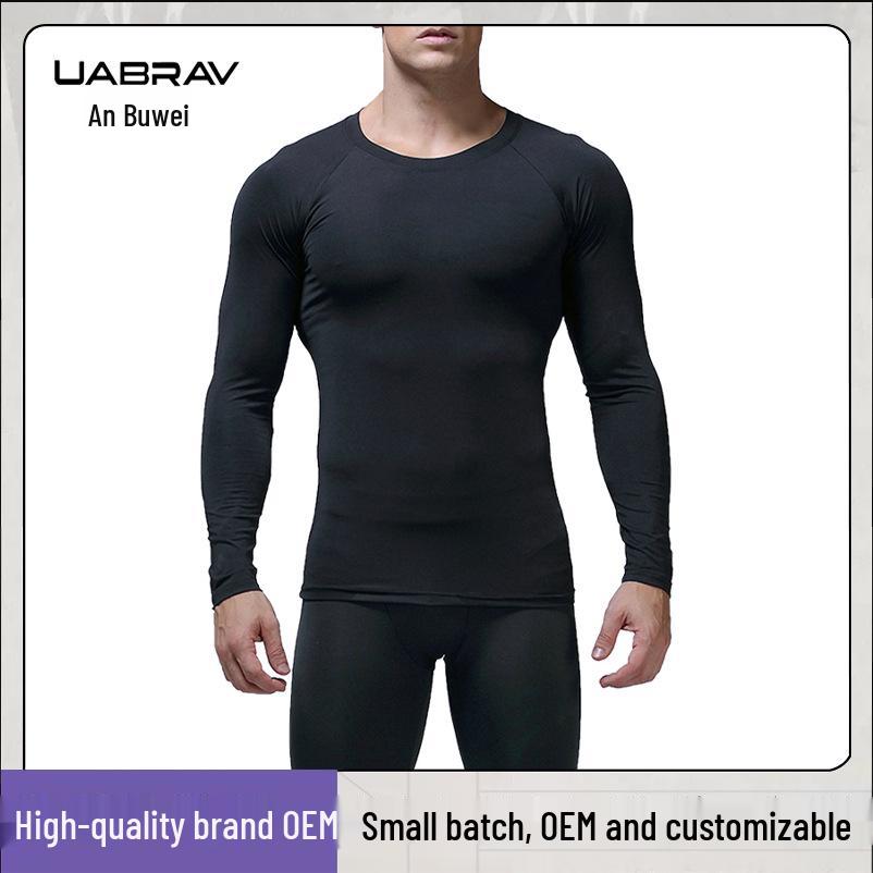 

Men s Long-Sleeve Compression Sports Shirt for Gym, Running, and Basketball M