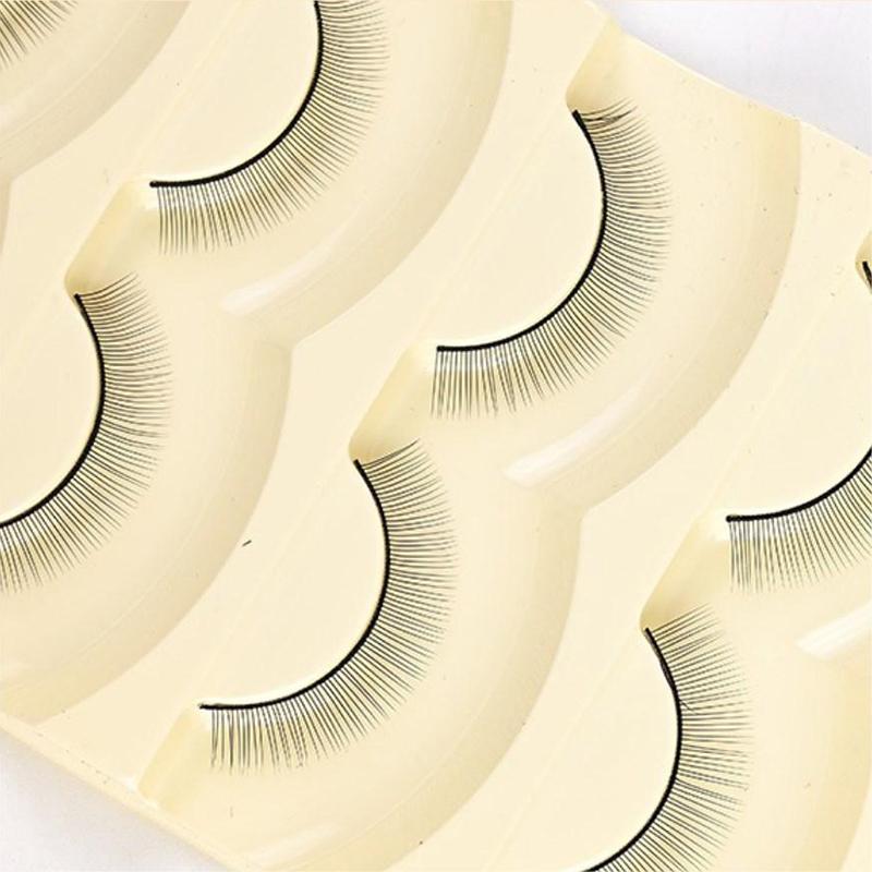 5 Pairs Individual Practice False Eyelashes Natural Training Lashes Eyelash Extension Practicing For Beauty Makeup Tools
