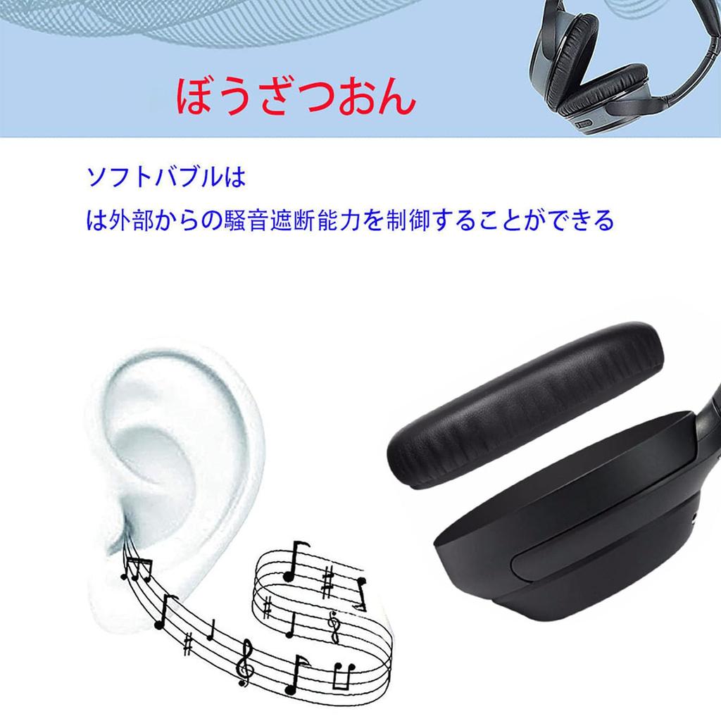 Ear Pads Compatible with Sony Replacement Headphone Pads Prevents Sound Leakage Nanshitsu High Density Foam RuiMi WH-1000XM2 (WH1000XM2) / MDR-1000X