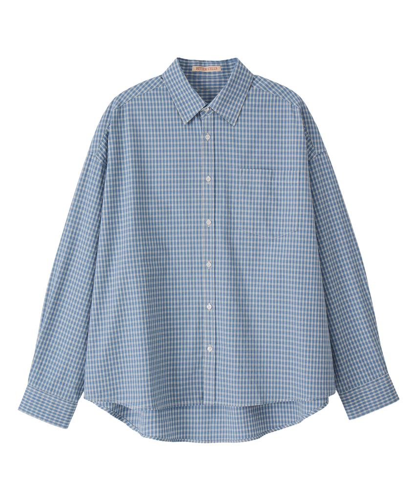 Biteoseljeu Oversized Cony Check Shirt - Blue
