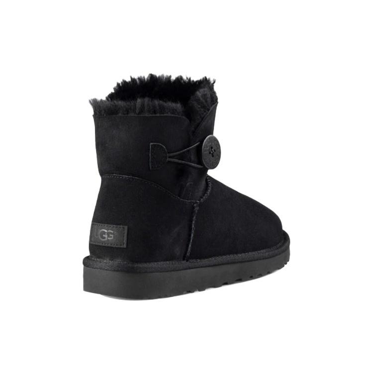(WMNS) UGG Mini Bailey Button Boot 'Black' Women's 1016422-BLK