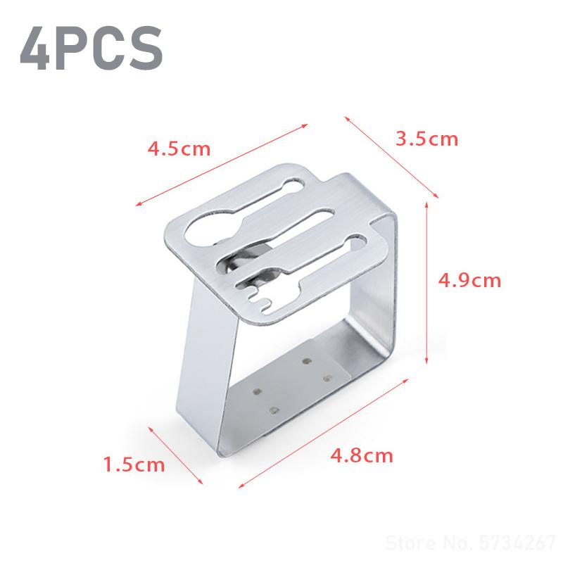 4PCS Stainless Steel Tablecloth Clips Silver Gold Leaf Butterfly Tablecloth Clamp Holder Table Clamps Picnic BBQ Wedding Decor