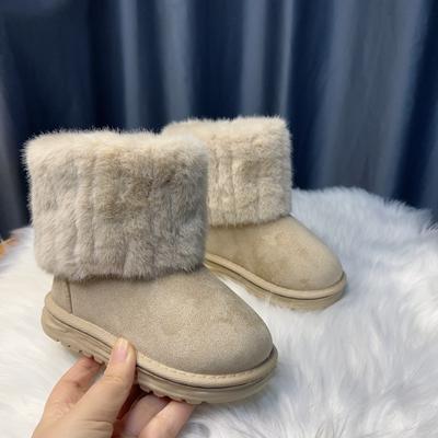 Winter New Children's Border Trade Snow Boots, Men's and Women's Cotton Boots, Warm Shoes, Short Boots