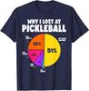 Why I Lose At Pickleball Humor Funny Pickleball Unisex T-Shirt