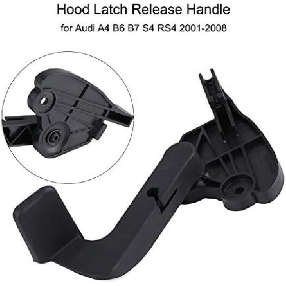 Car Hood Release Handle, Keenso Car Hood Bonnet Release Lever Handle for B6 B7 S4 RS4 2001-2008 8E1 823 533 B