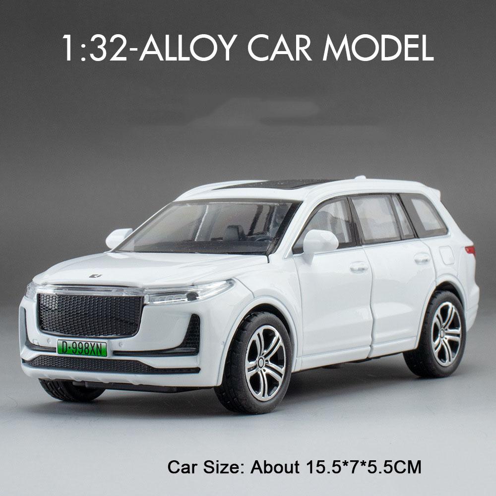 1:32 Leadingideal One Nio Es8 Auto Speelgoed Legering Diecast Modellen Deuren Openen Geluid Licht Terugtrekken Nieuwe Energie Voertuigen Kinderen Cadeau