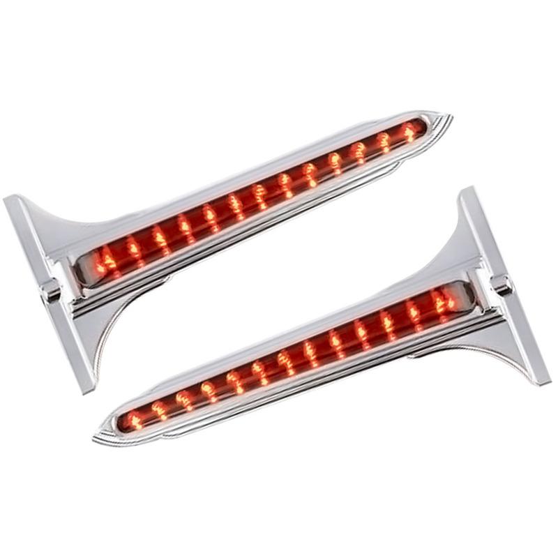2pcs Motorcycle Rear Saddlebag Side Accents Tail Brake Lights for Harley-Davidson Touring Street Electra Glides Road Kings