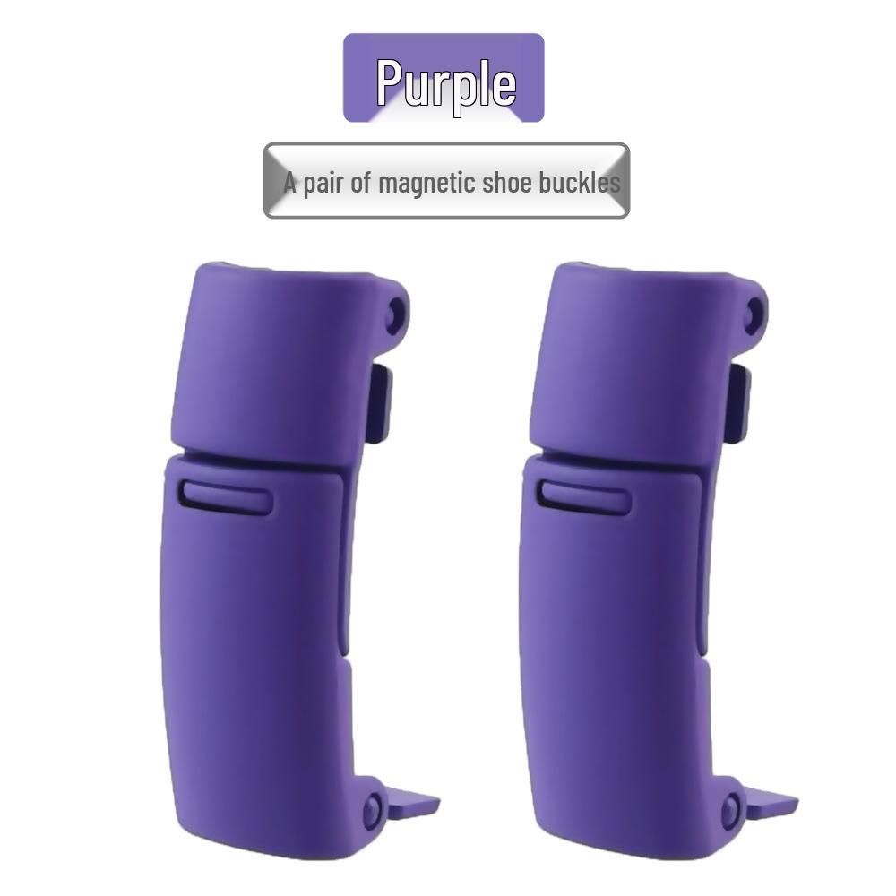 Magnetic No-Tie Elastic Shoelaces and Buckles