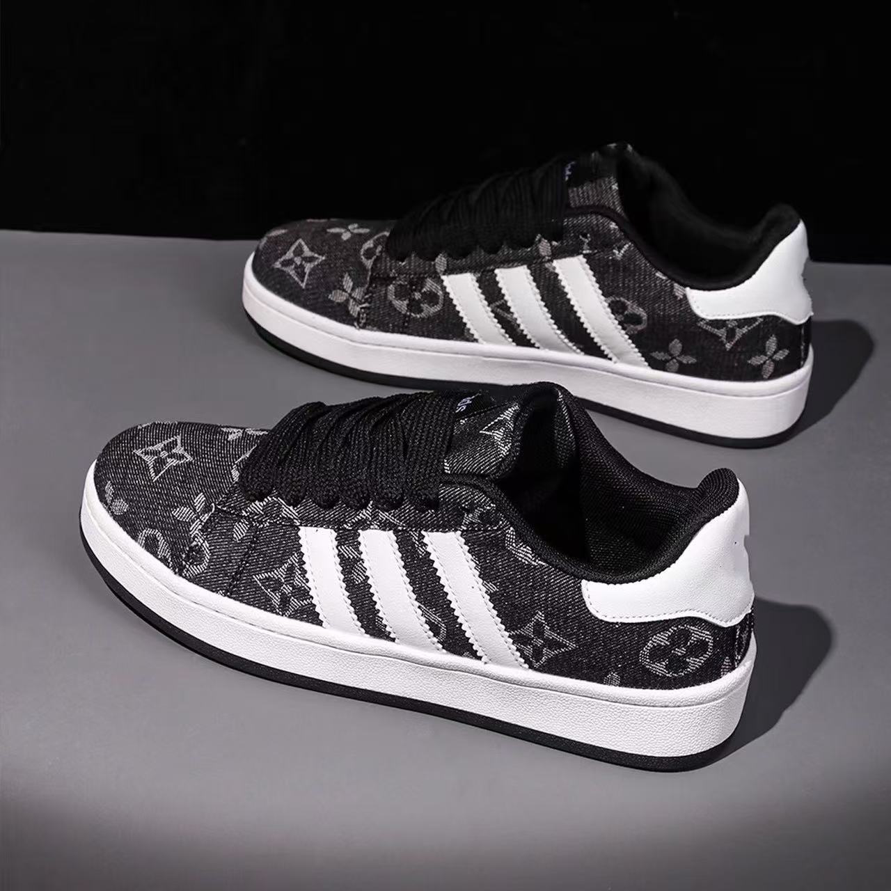 

Dexun niche waste land wind canvas board shoes autumn breathable low-top board shoes 35 чёрный