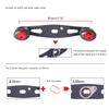Carbon Fibers Fishing Reels Handle Baitcasting Trolling Reels Handle Rocker Water Drop Reels Handle Easy Installation