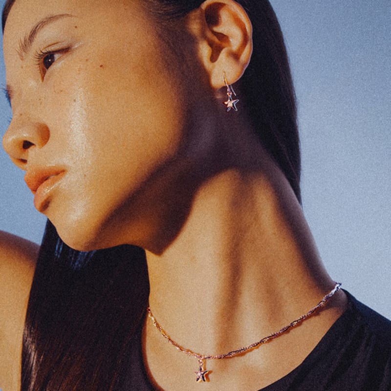 SCALETTO WS002 Shining Star Chain Necklace