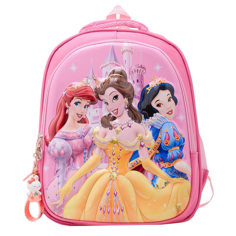 

Adorable Cartoon Princess Nylon Backpack For Boys And Girls With Ergonomic Design Pink