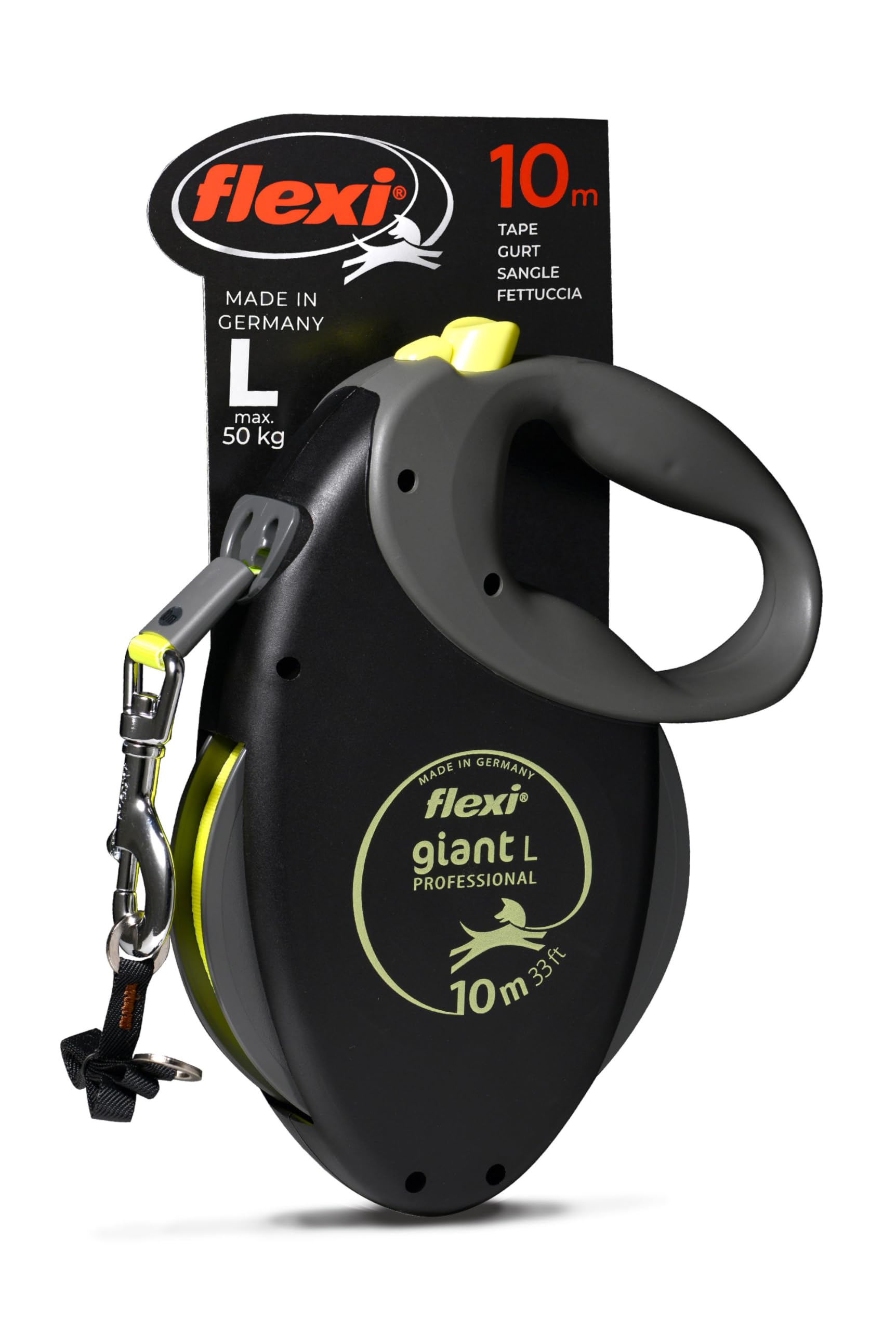 

Flexi Giant Tape L 10 м Профессиональный выдвижной поводок для крупных собак (До 50 кг) [Собачий поводок] [Продукт]
