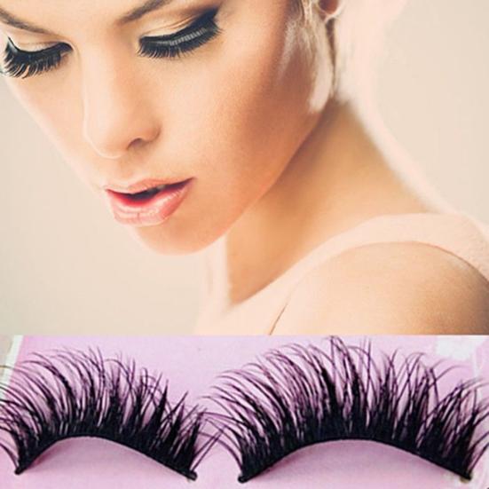 5 Pairs Natural Eye Lashes Makeup Handmade Thick Fake Cross False Eyelashes Hot