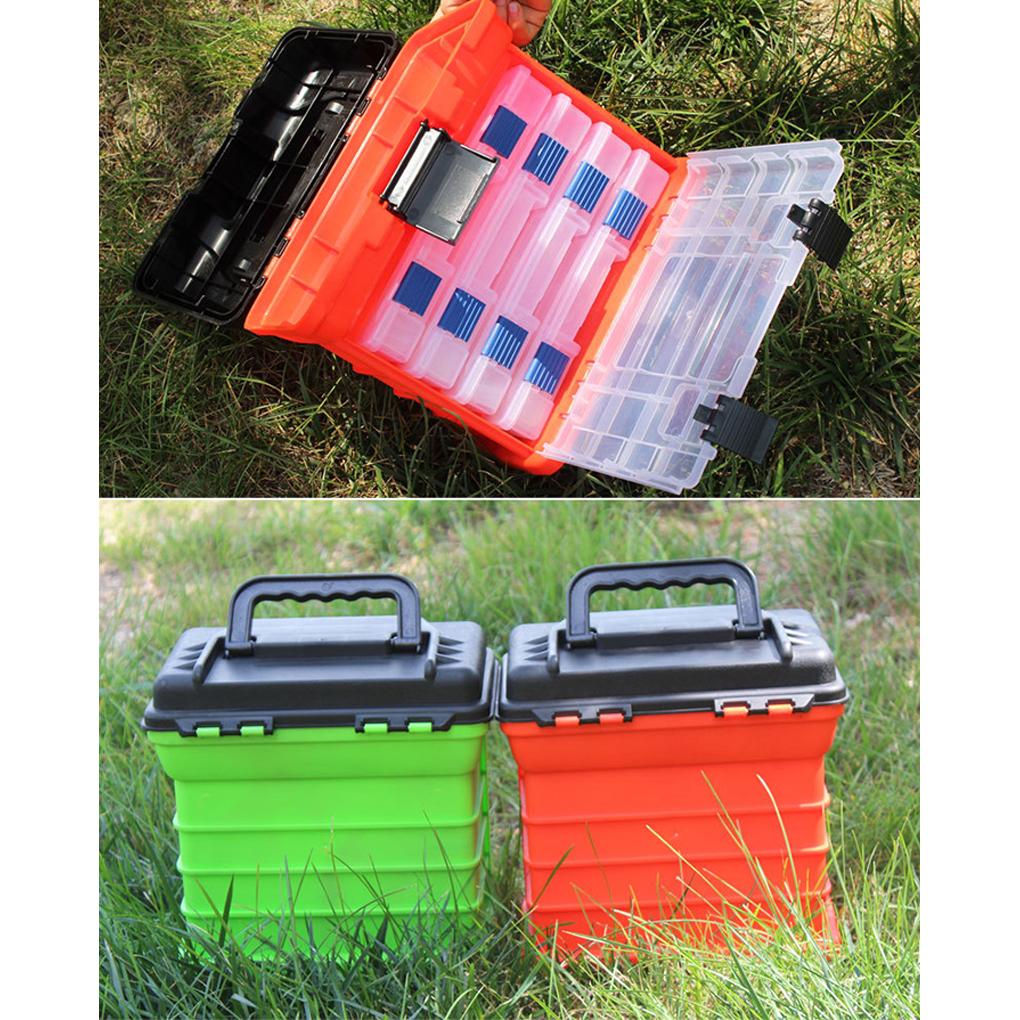 Portable Tool Chest With Locking Clip For Storing Tools And Small Parts Fishing Tackle Box 4 Layers Fishing Box Portable