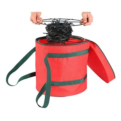 Christmas Storage Bag Oxford Cloth Holiday Christmas Lights Bulbs Storage Bag