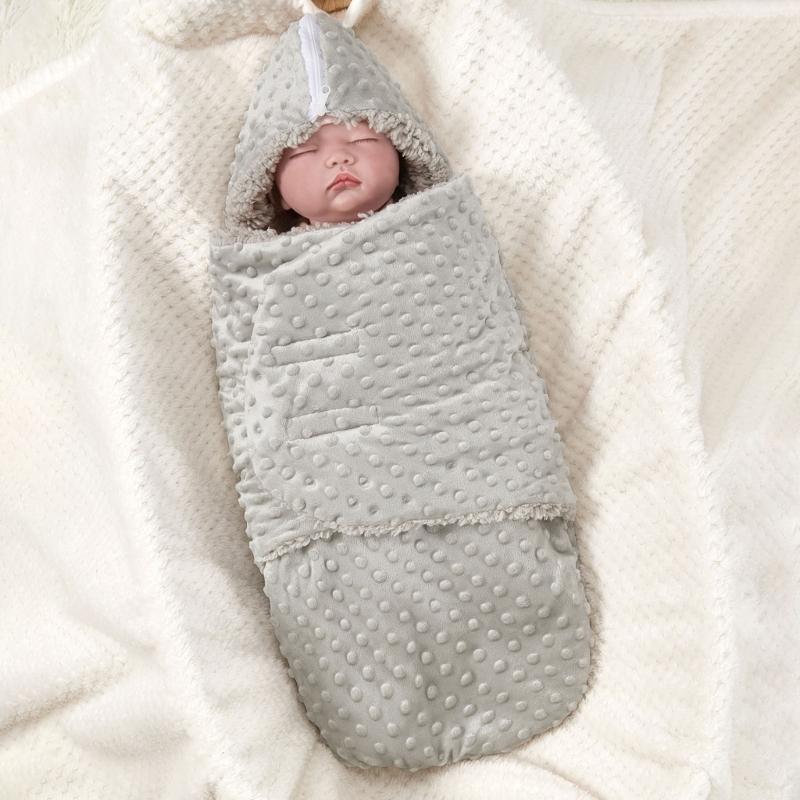 Babyschlafsäcke Wintersäcke Junge Mädchen Puckdecke Schlafsack Doppellagige Wickeldecke Baby-Essential
