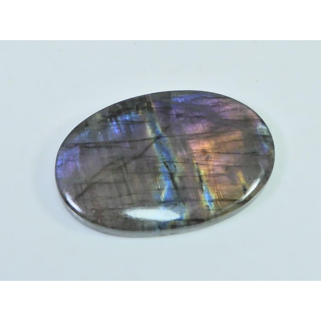 27X44X06MM Natural Purple Labradorite Spectrolite Oval Loose Gemstone 80Cts. D-429