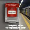 Manual Call Point Protective Cover Easy Turnkey Installation Transparent Polycarbonate Fires Alarm Pull Station Safety Shield for Offices