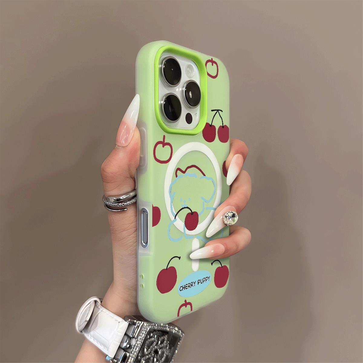 

Magnetic Jelly Two-in-one Mobile Phone Case Huaqiangbei for IPhone16 for Apple Mobile Phone Protective Case Cartoon Fashion For iPhone 17PROMAX