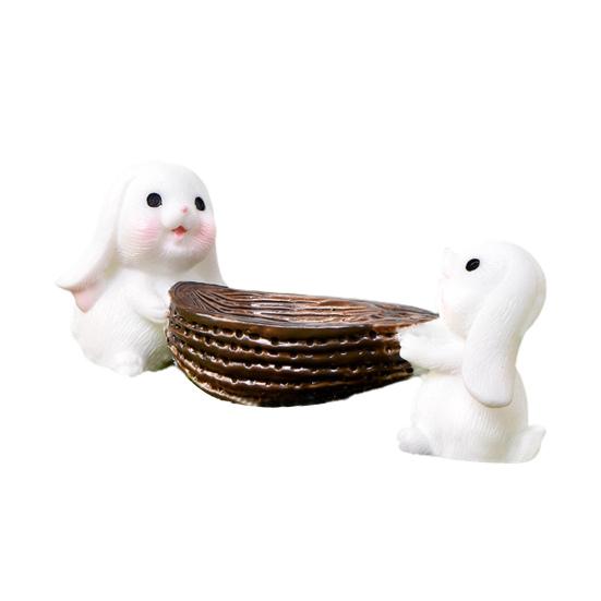 Roztomilý mikro krajinný ornament Ekologická pryskyřice ručně vyrobená