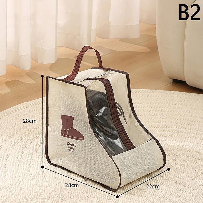 Shoes Storage Bags Cover Long Riding Rain Boots Dustproof Organizer Portable Travel Zipper Pouch Accessories Supplies Item