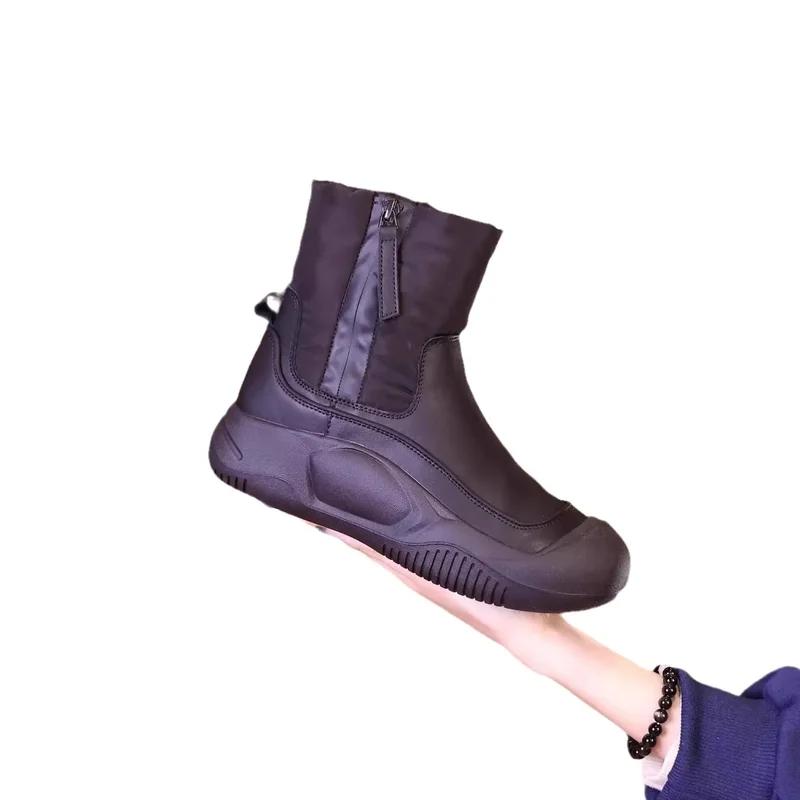 Fashion Snow Boots for Woman Cotton Shoes Winter Plush Thick Sole Women's Shoes Platform Anti Slip Warm Ankle Boots  New