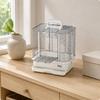 Parrot Enclosure Perch Included Small Bird Enclosure Avian Hotel Sturdy Travel Bird Carrier Top Handle for Outdoor