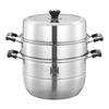 ZISIZ 304 Edelstahl Mehrschichtiger Dampfkochtopf