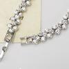 Chain Cubic Elegant Woman Zircon Rhinestone Inlaid Bangle for Daily Wear