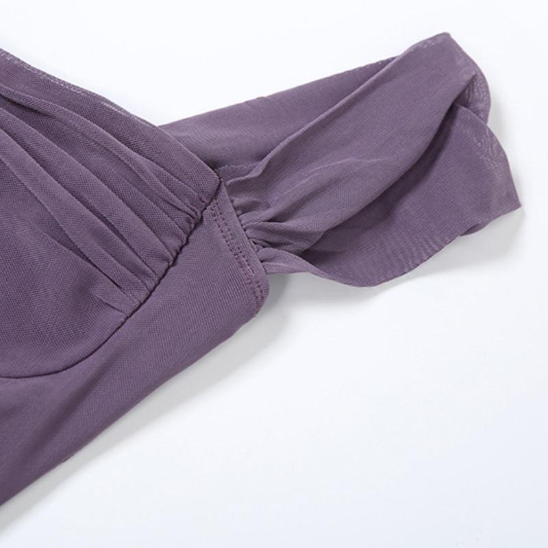 Spring and Summer New Women's Sexy Strapless Tube Top Split Bodycon Long Dress