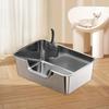 Cat Litter Tray Toilet Open Top Low Entry Portable Easy To Clean Large Capacity Bedpan with