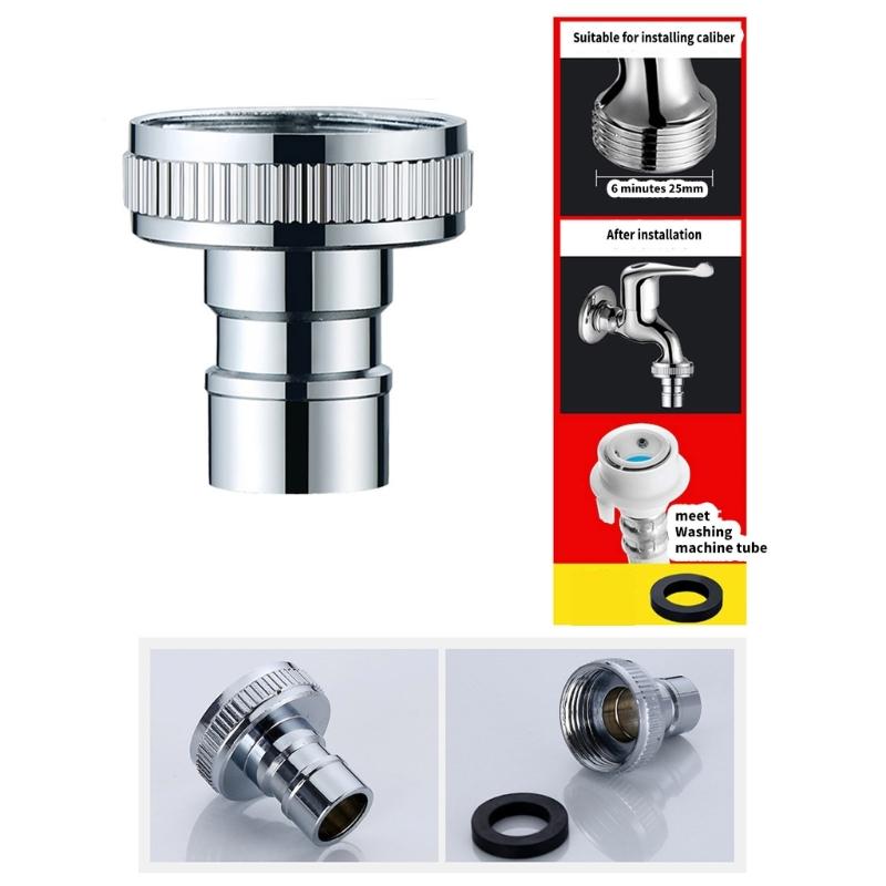 Universal Mixers Tap Adapter Bathroom Accessory Portable for Garden Hose Connection Fit Multiple Threaded Faucets