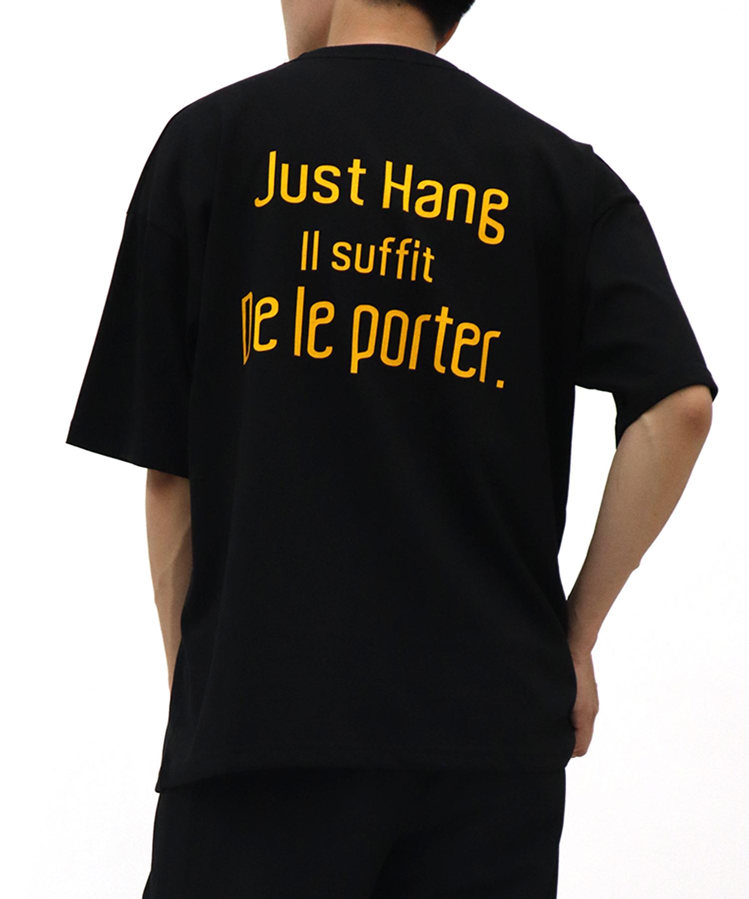 Just Haeng S2.Lm 002 Yellow Logo Oversized Short Sleeve T-Shirt (Black) F