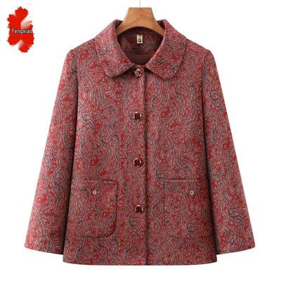 Middle-Aged Women's Spring/Autumn Jacquard Jacket