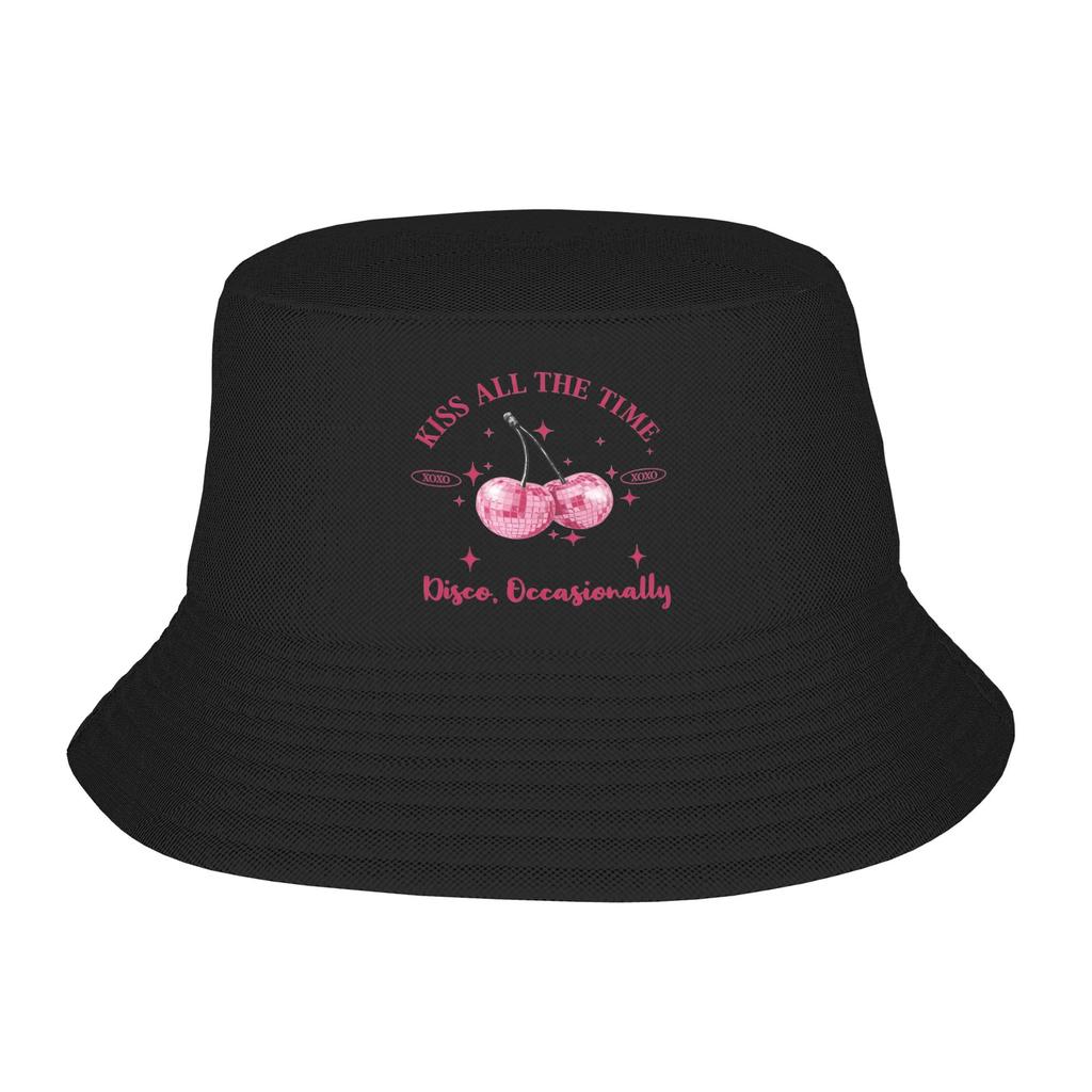 Streetwear Harrys Styles Kiss All The Time Disco Occasionally Bucket Hat Woman Lightweight Outdoor  Fishing Hat Sun Hat
