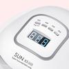 Retoo X5 MAX 80W UV LED Nail Lamp with 45 Dual Light Source Beads, Motion Sensor & LCD Display, Detachable Base, Timer, White