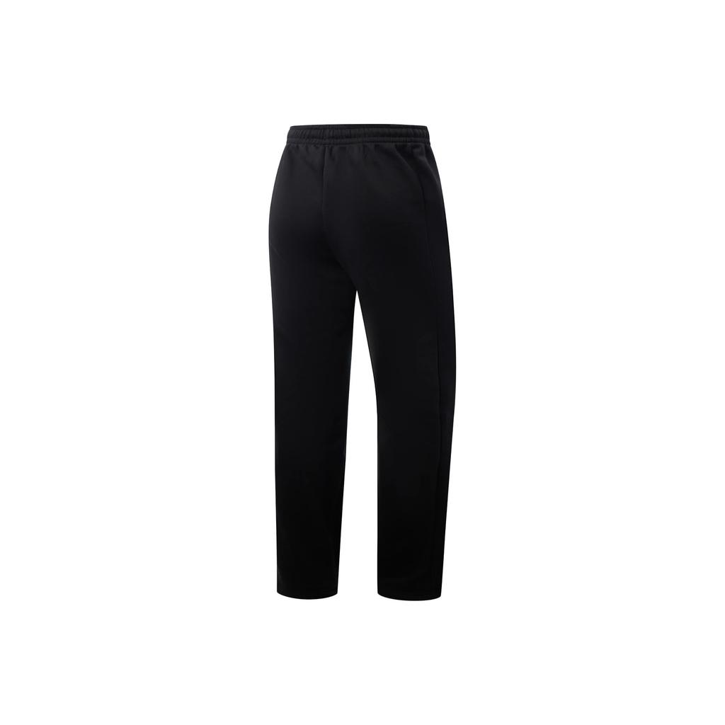 Li Ning Basketball Series Anti-Five Series Comfortable Straight Leg Fleece Warm Loose Simple Letter Mid-Rise Casual Pants Men Bottoms AKLVF93-1