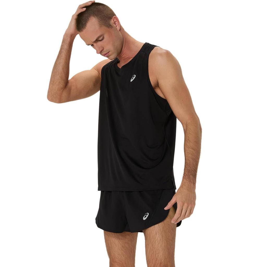 Running Wear Running Dry Singlet 2011D240 001 L [ASICS] Men's (Performance Black)
