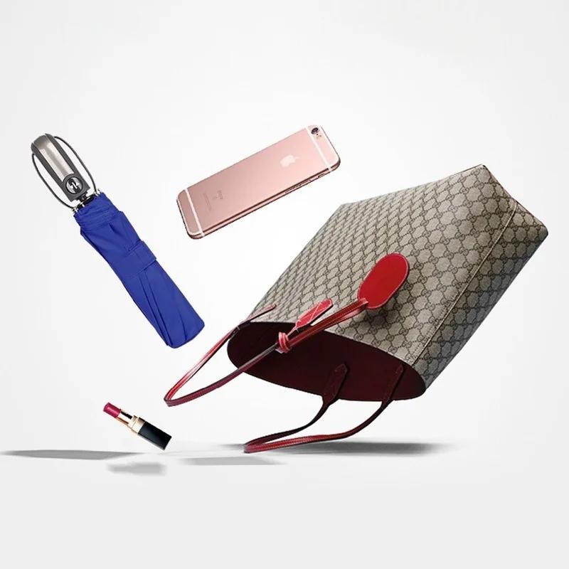 Parapluie automatique pliable résistant au vent pour femme et homme, grand format, revêtement noir, 10 000 mm