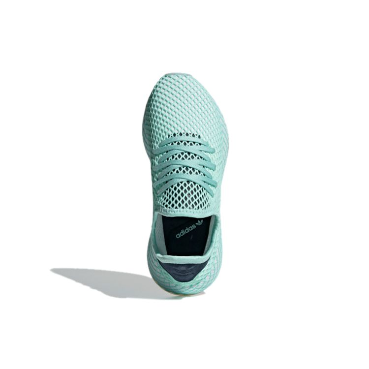 Adidas Originals Deerupt Runner Comfortable Versatile Mesh Breathable Low-Top Marathon Running Shoes Women Sneaker Green DB3599