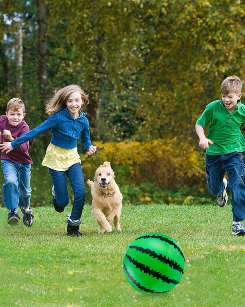Huang Yem Beach Ball, Water Toy, Watermelon Ball, 36cm, Perfect for Water Play, Bathing, Outdoors, Summer, Events, Travel, Summer Vacation, Resorts,