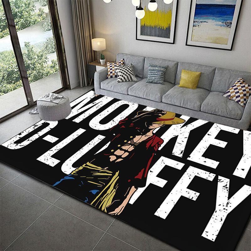 

One Piece Anime Style Design Rug Soft Non-Slip Carpet for Bedroom Living Room Decor 60x90cm