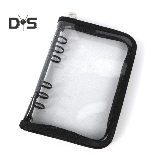 Organizer na naklejki Przezroczysty, zamykany na suwak, A5/A6, uchwyt do przechowywania naklejek, wielokrotnego użytku, album, kolekcja naklejek, książka dla dorosłych